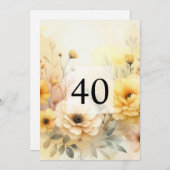 Minimalistische Kalligraphie Einladung (Vorne/Hinten)