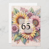 Minimalistische Kalligraphie Einladung (Vorne/Hinten)