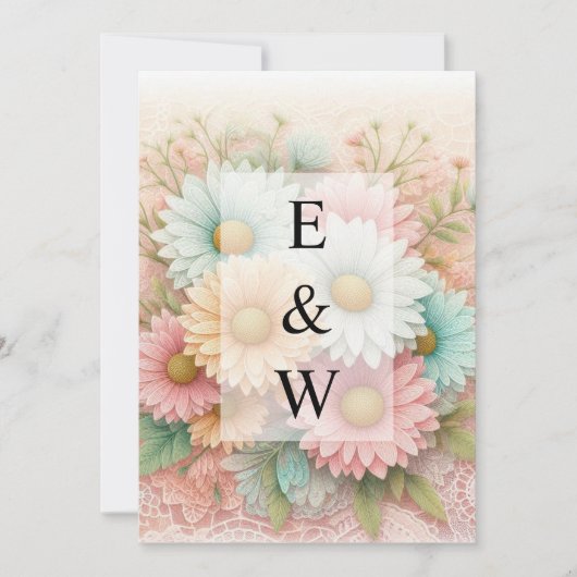 Minimalistische Kalligraphie Einladung (Vorderseite)