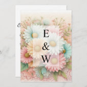 Minimalistische Kalligraphie Einladung (Vorne/Hinten)