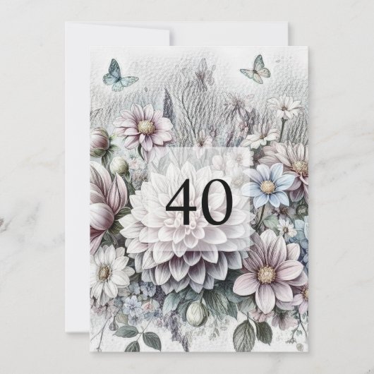 Minimalistische Kalligraphie Einladung (Vorderseite)