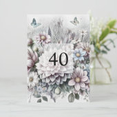 Minimalistische Kalligraphie Einladung (Stehend Vorderseite)