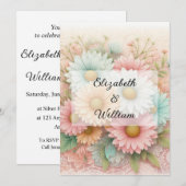 Minimalistische Kalligraphie Einladung (Vorne/Hinten)