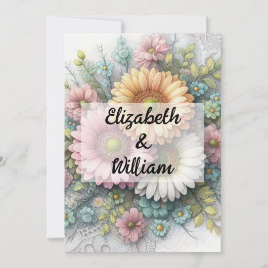 Minimalistische Kalligraphie Einladung (Vorderseite)