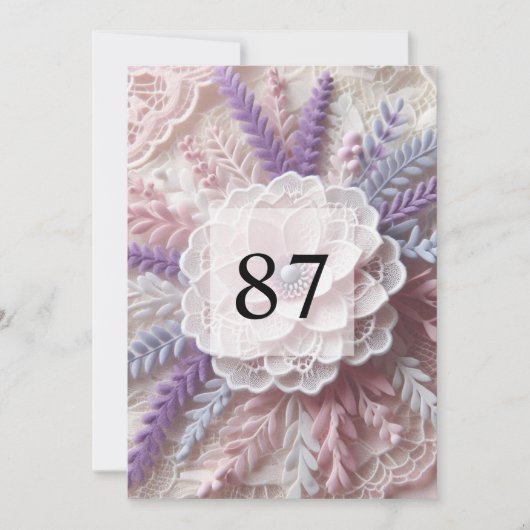 Minimalistische Kalligraphie Einladung (Vorderseite)