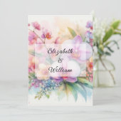 Minimalistische Kalligraphie Einladung (Stehend Vorderseite)