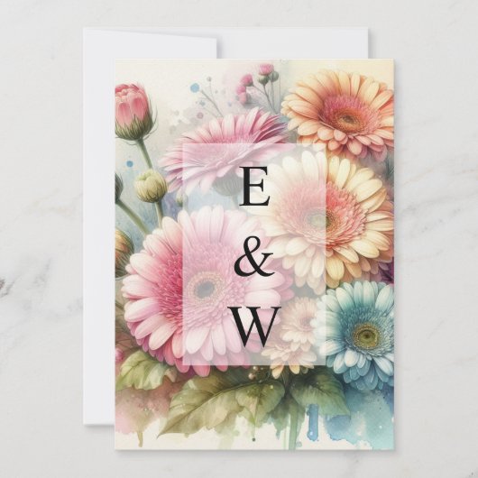 Minimalistische Kalligraphie Einladung (Vorderseite)