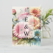 Minimalistische Kalligraphie Einladung (Stehend Vorderseite)