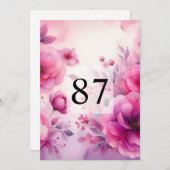 Minimalistische Kalligraphie Einladung (Vorne/Hinten)