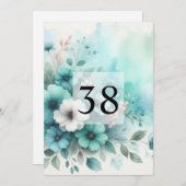 Minimalistische Kalligraphie Einladung (Vorne/Hinten)