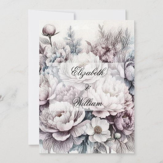 Minimalistische Kalligraphie Einladung (Vorderseite)