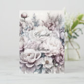 Minimalistische Kalligraphie Einladung (Stehend Vorderseite)