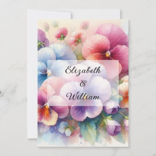 Minimalistische Kalligraphie Einladung (Vorderseite)