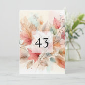 Minimalistische Kalligraphie Einladung (Stehend Vorderseite)