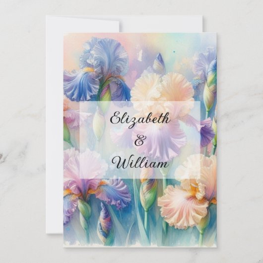 Minimalistische Kalligraphie Einladung (Vorderseite)