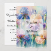 Minimalistische Kalligraphie Einladung (Vorne/Hinten)