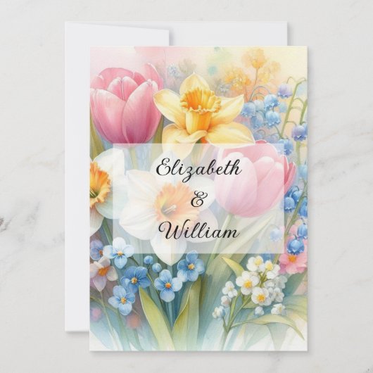 Minimalistische Kalligraphie Einladung (Vorderseite)