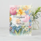 Minimalistische Kalligraphie Einladung (Stehend Vorderseite)