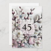 Minimalistische Kalligraphie Einladung (Vorne/Hinten)