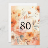 Minimalistische Kalligraphie Einladung (Vorne/Hinten)