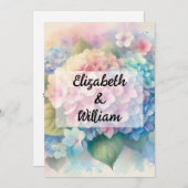 Minimalistische Kalligraphie Einladung (Vorne/Hinten)