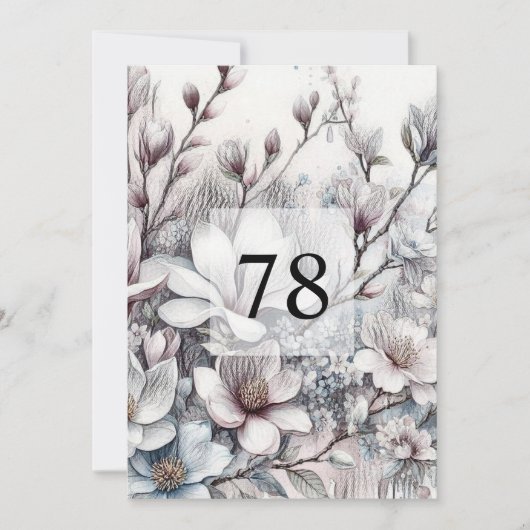 Minimalistische Kalligraphie Einladung (Vorderseite)