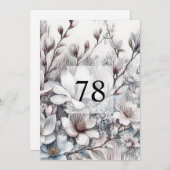 Minimalistische Kalligraphie Einladung (Vorne/Hinten)