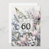 Minimalistische Kalligraphie Einladung (Vorne/Hinten)