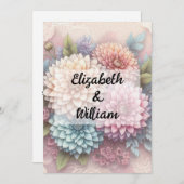 Minimalistische Kalligraphie Einladung (Vorne/Hinten)