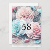 Minimalistische Kalligraphie Einladung (Vorne/Hinten)