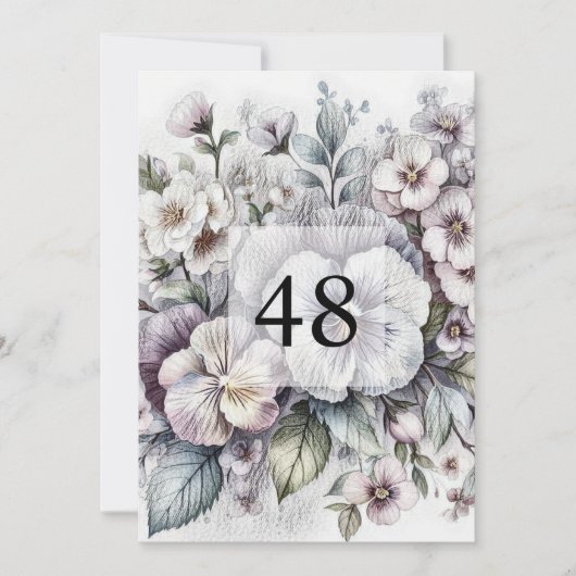 Minimalistische Kalligraphie Einladung (Vorderseite)