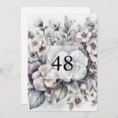 Minimalistische Kalligraphie Einladung (Vorne/Hinten)