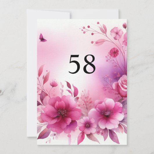 Minimalistische Kalligraphie Einladung (Vorderseite)