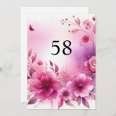 Minimalistische Kalligraphie Einladung (Vorne/Hinten)