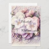 Minimalistische Kalligraphie Einladung (Vorne/Hinten)