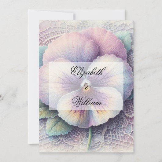 Minimalistische Kalligraphie Einladung (Vorderseite)