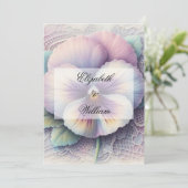 Minimalistische Kalligraphie Einladung (Stehend Vorderseite)