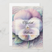 Minimalistische Kalligraphie Einladung (Vorne/Hinten)