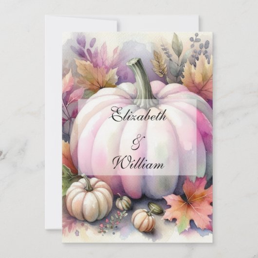 Minimalistische Kalligraphie Einladung (Vorderseite)