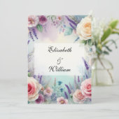 Minimalistische Kalligraphie Einladung (Stehend Vorderseite)