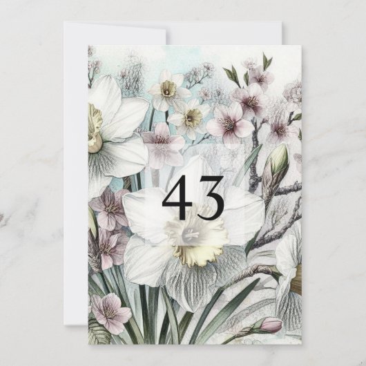 Minimalistische Kalligraphie Einladung (Vorderseite)