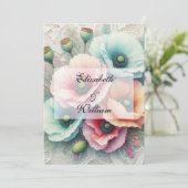 Minimalistische Kalligraphie Einladung (Stehend Vorderseite)