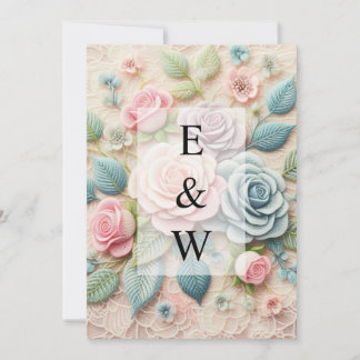 Minimalistische Kalligraphie Einladung