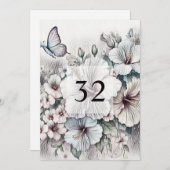 Minimalistische Kalligraphie Einladung (Vorne/Hinten)