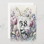 Minimalistische Kalligraphie Einladung (Vorne/Hinten)