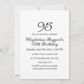 Minimalistische Kalligraphie Einladung (Rückseite)