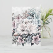 Minimalistische Kalligraphie Einladung (Stehend Vorderseite)