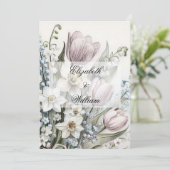 Minimalistische Kalligraphie Einladung (Stehend Vorderseite)