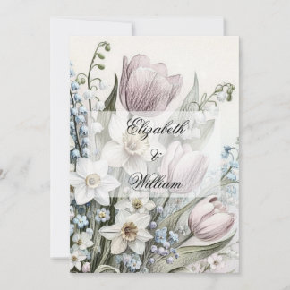 Minimalistische Kalligraphie Einladung