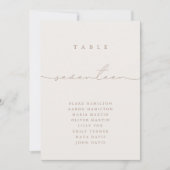 Minimalistische Kalligraphie Elfenbeinische Tischn (Vorderseite)